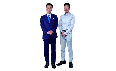 代表取締役社長 野﨑 千尋さん(左)、開発・営業 道久 嘉朗さん(右)画像